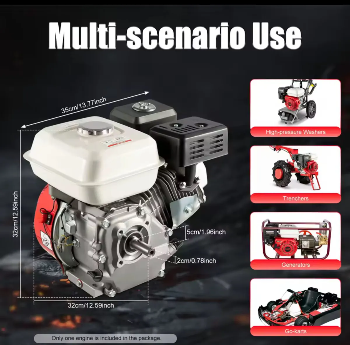 7.5HP OHV 4-Stroke Gas Engine 212CC NEW - Image 4