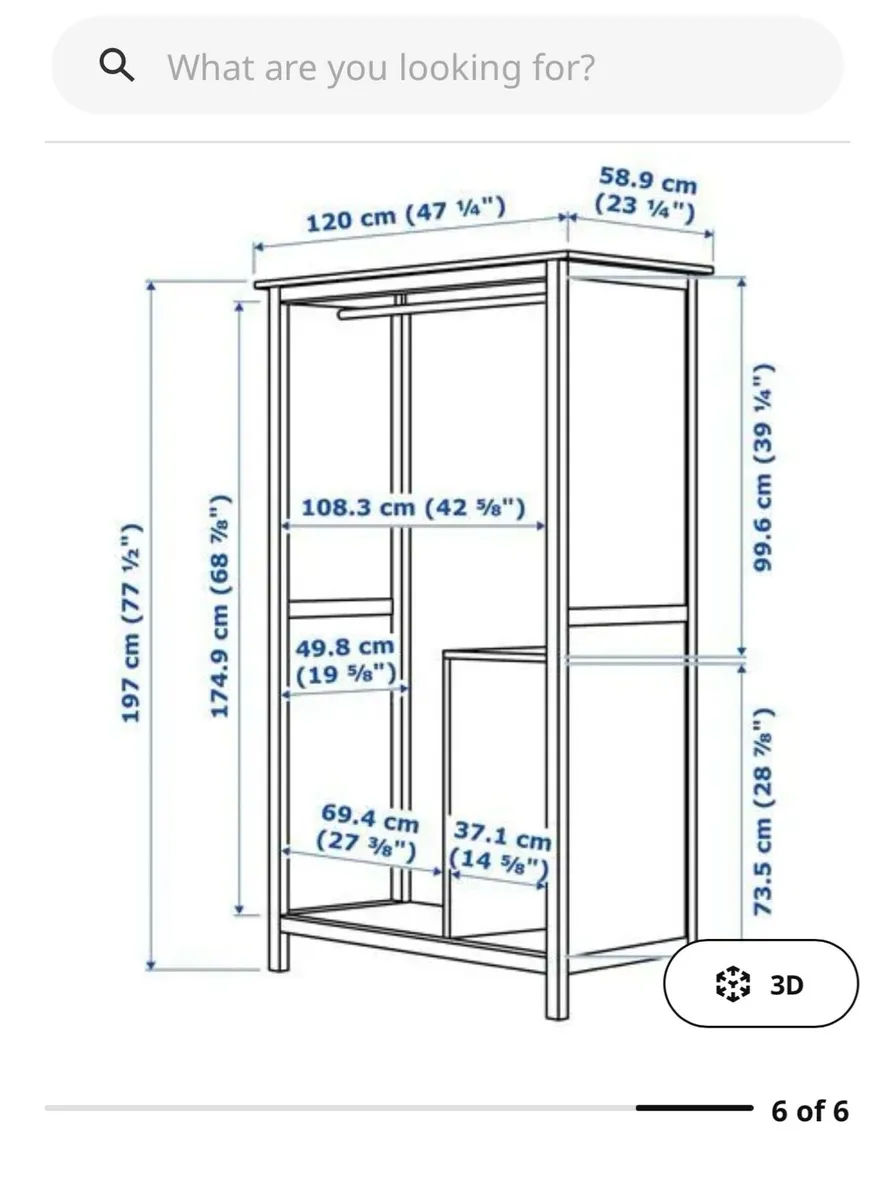 Ikea Hemnes sliding door wardrobe - Image 2