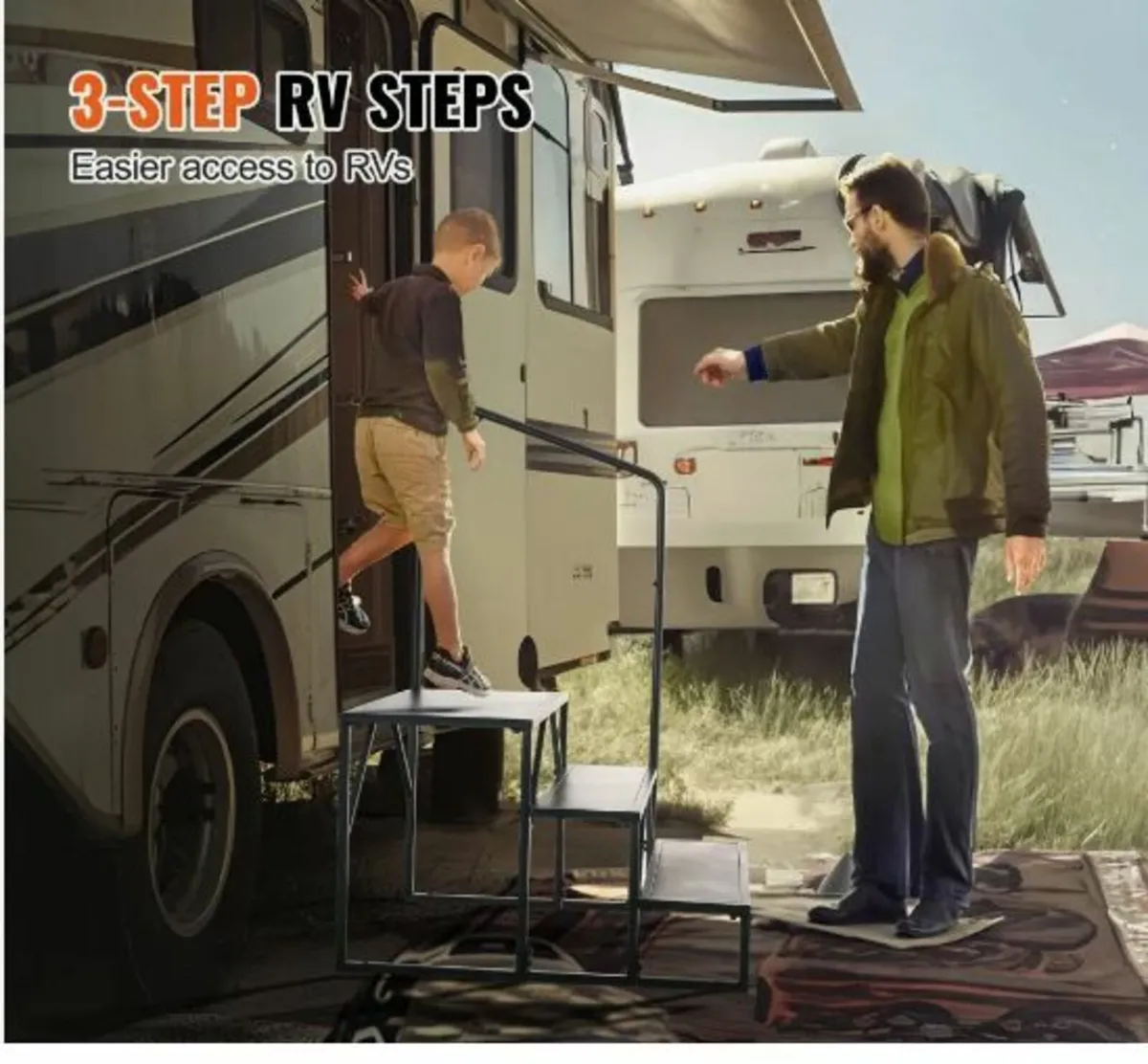 RV Steps, 3-Step RV Stairs, 440 - Image 2