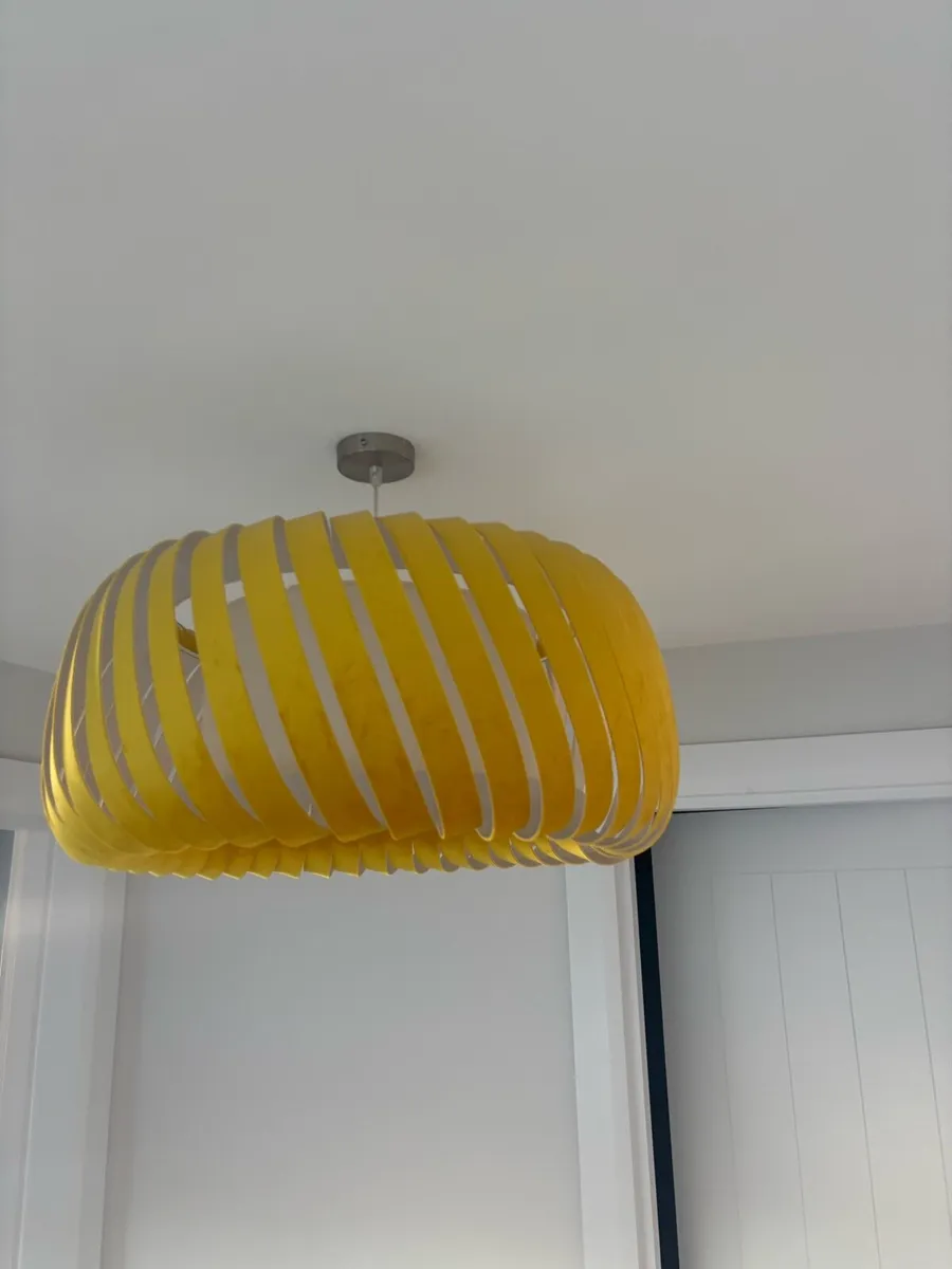 Yellow pendant light - Image 1