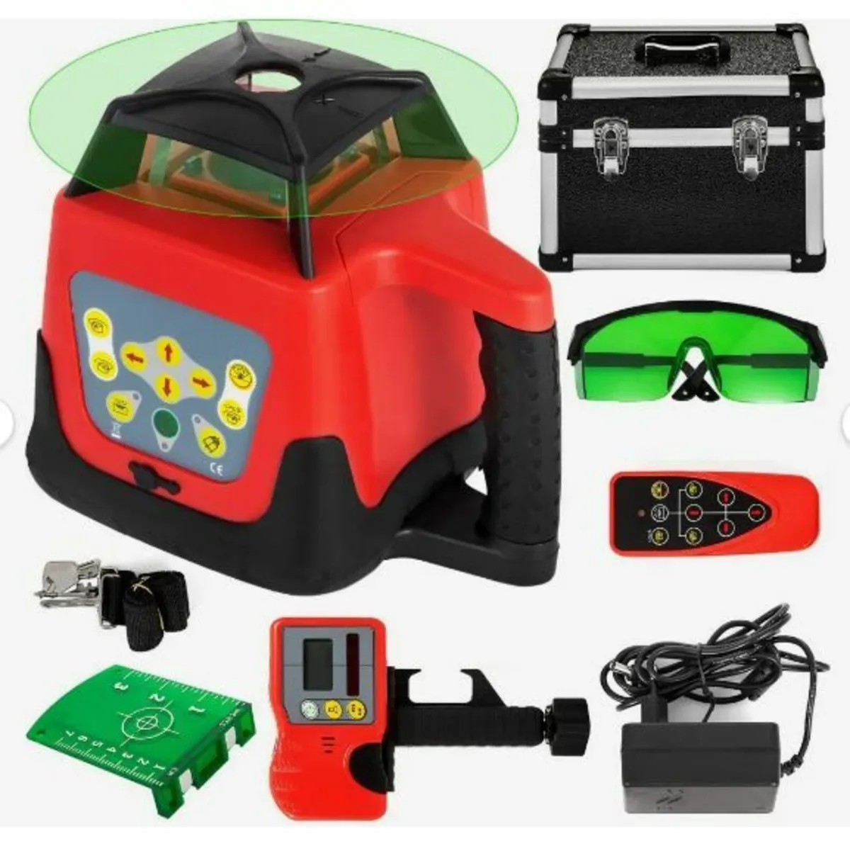 Laser Level Green Beam Self Rotating Leveling Kit - Image 1