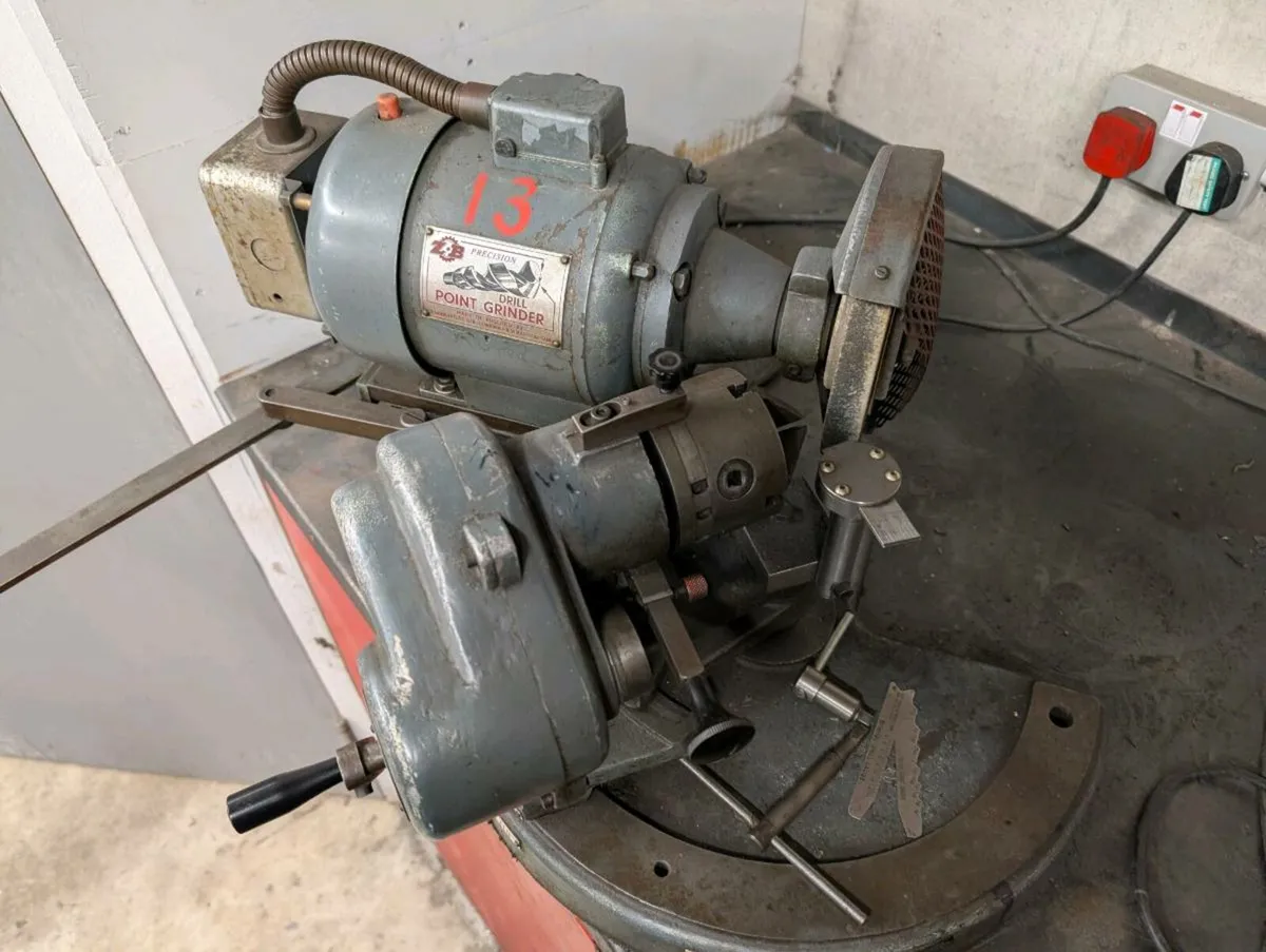 Lathe, surface grinder milling chuck drill grinder - Image 3