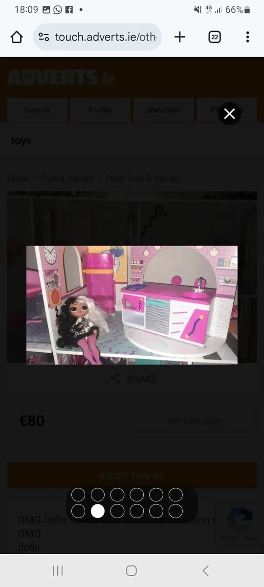 Girls dolls house - Image 1