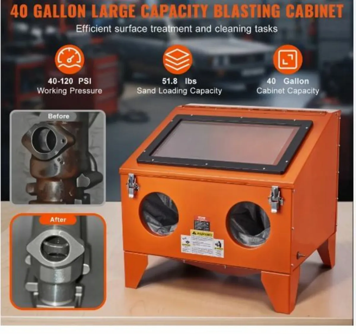151.4 L Sandblasting Cabinet - Image 1