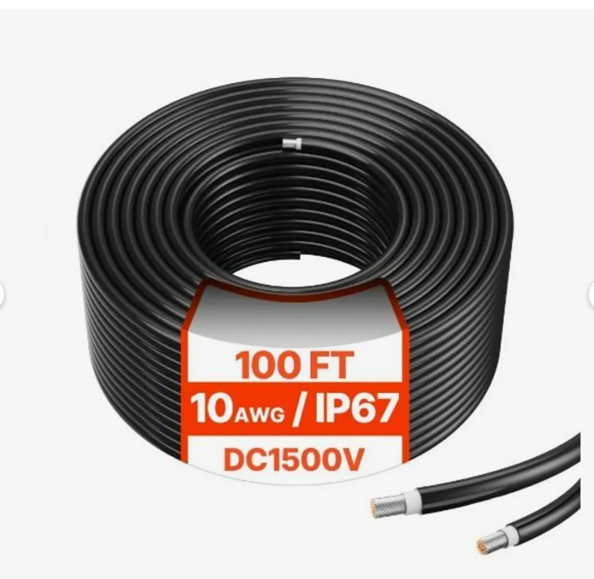 30.48m/100FT Solar Panel Extension Cable - Image 1