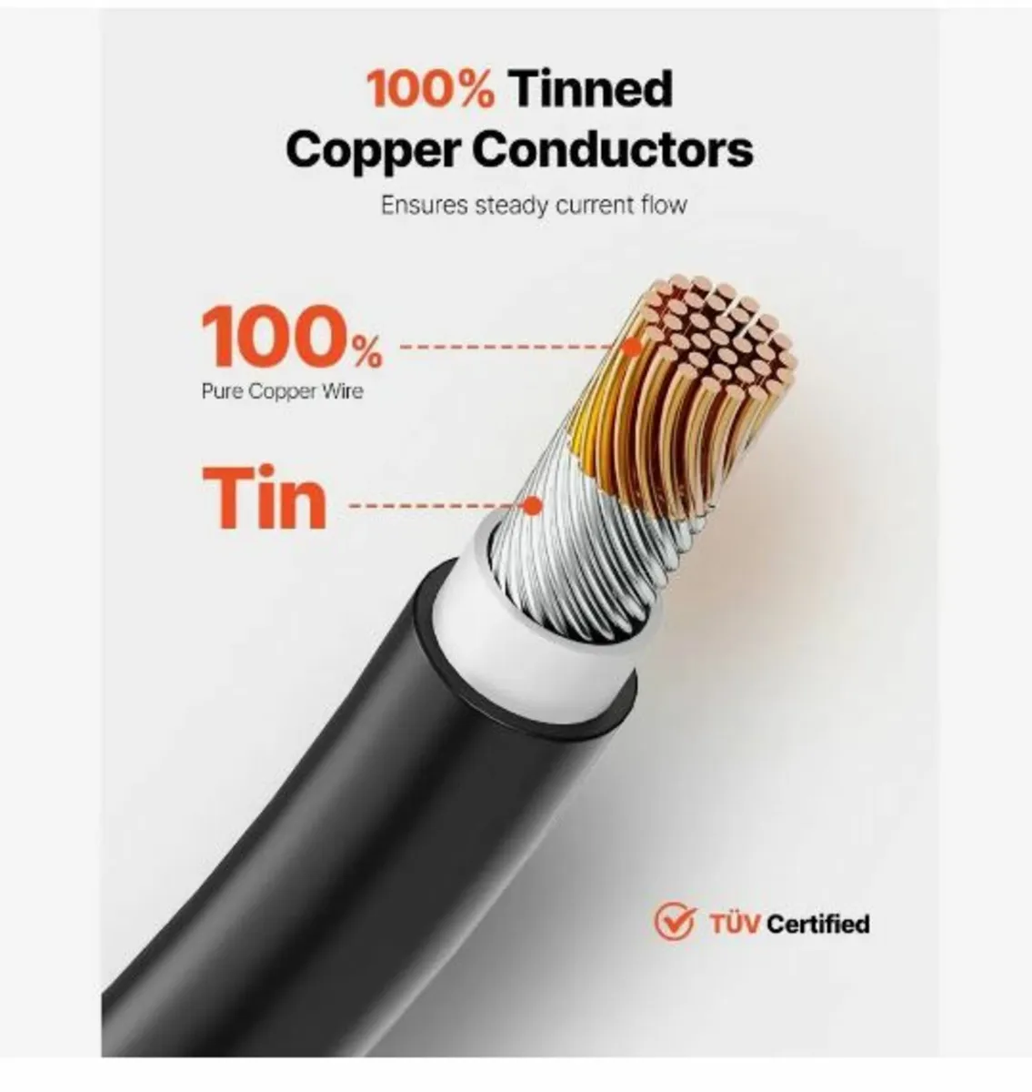 30.48m/100FT Solar Panel Extension Cable - Image 2