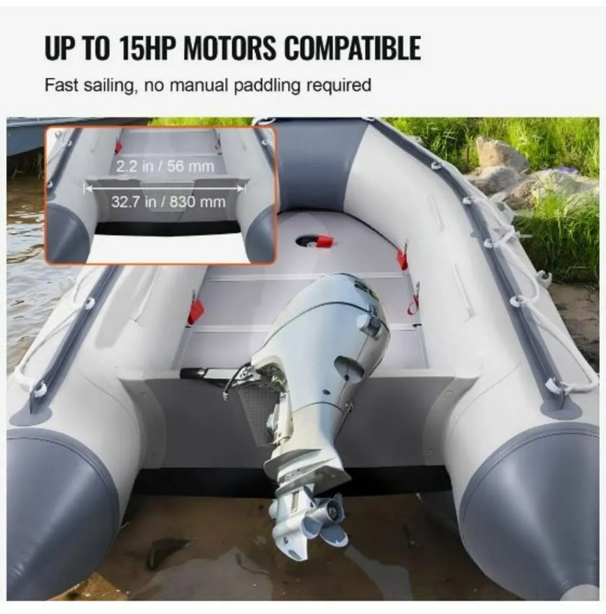 Inflatable Dinghy Boat, 6-Person - Image 4