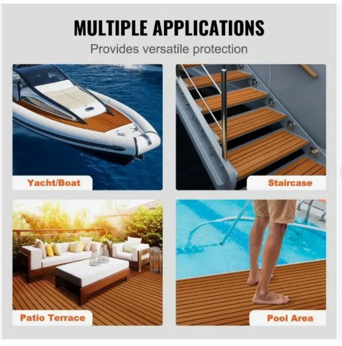 Boat Flooring, EVA Foam Boat Decking 240 x 89.9 c - Image 4