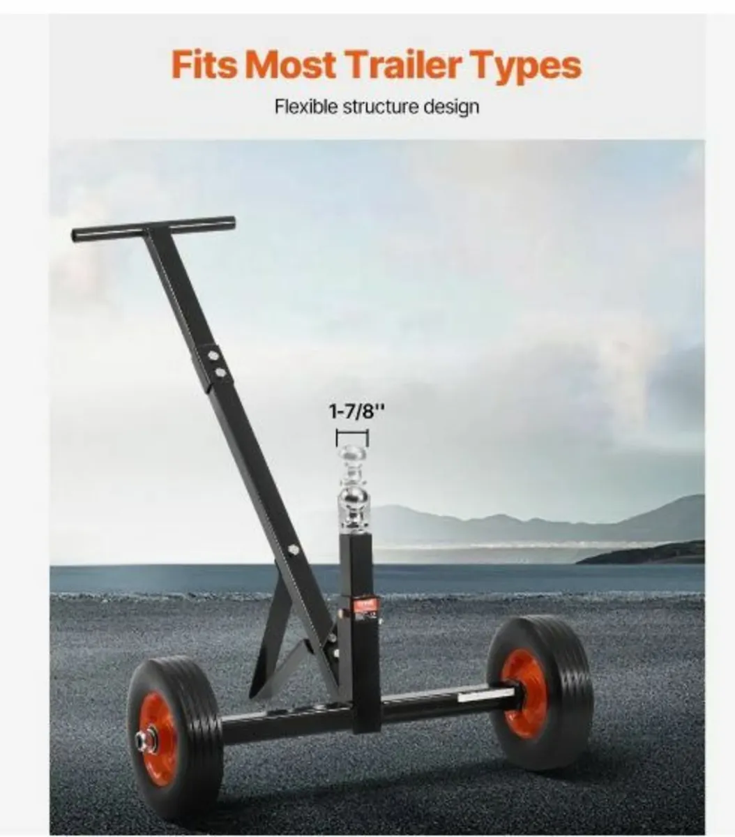 Trailer Dolly, 600lbs Tongue Weight Capacity - Image 3