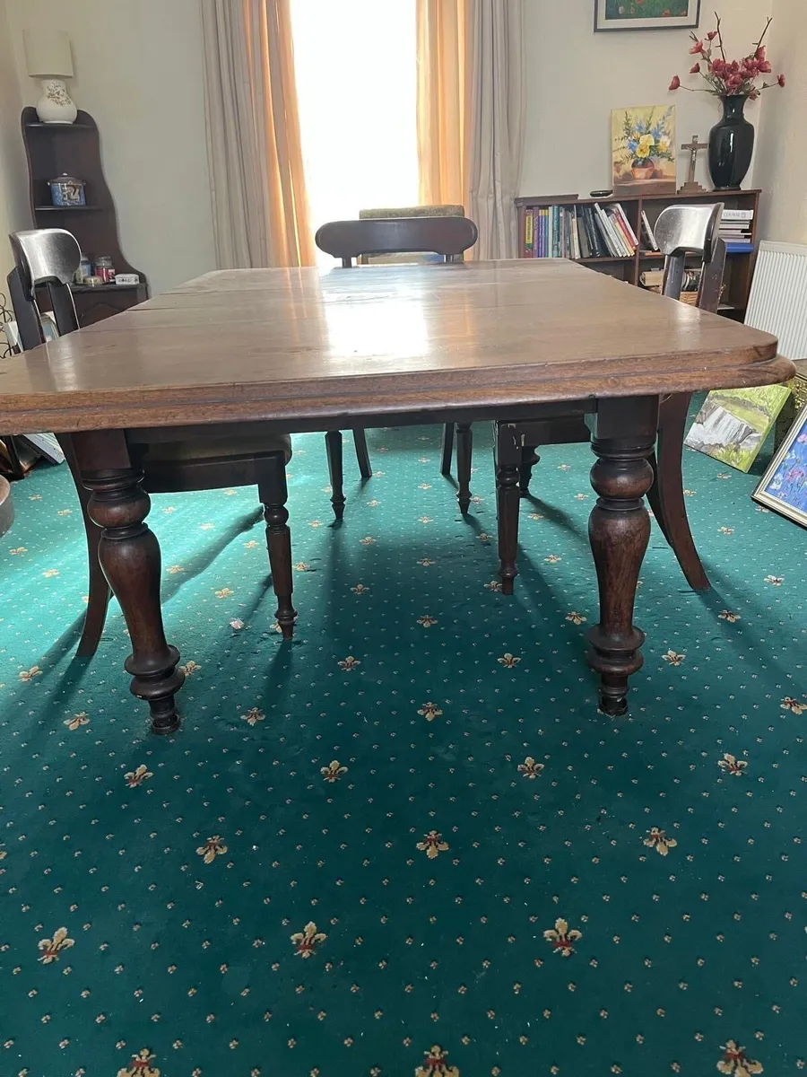 Victorian Dining Room Table & 4 Chairs - Image 2