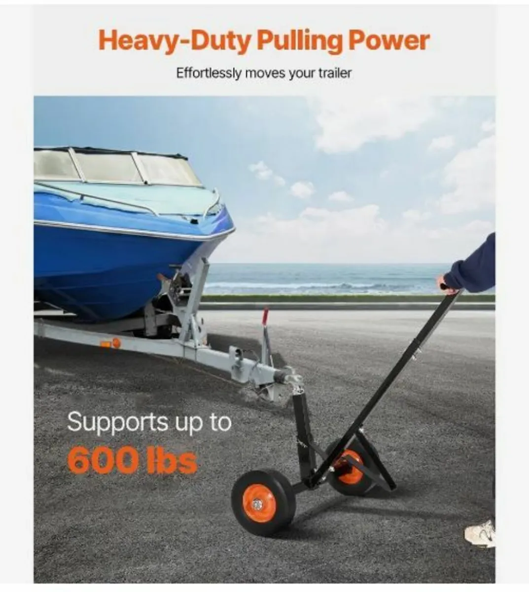 Trailer Dolly, 600lbs Tongue Weight Capacity - Image 4