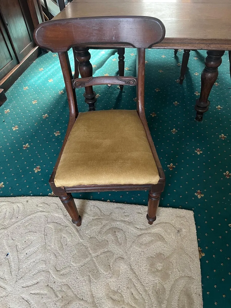 Victorian Dining Room Table & 4 Chairs - Image 4