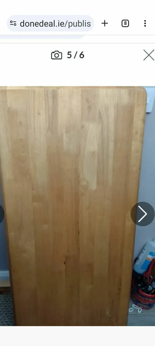 Very heavy solid Oak table top/coffee table - Image 1
