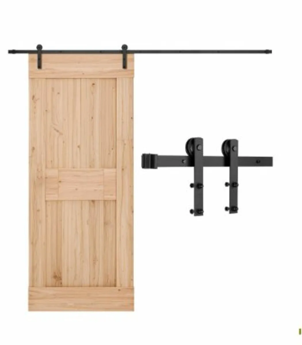 10FT Sliding Barn Door Hardware Kit,330 LBS Weight - Image 1