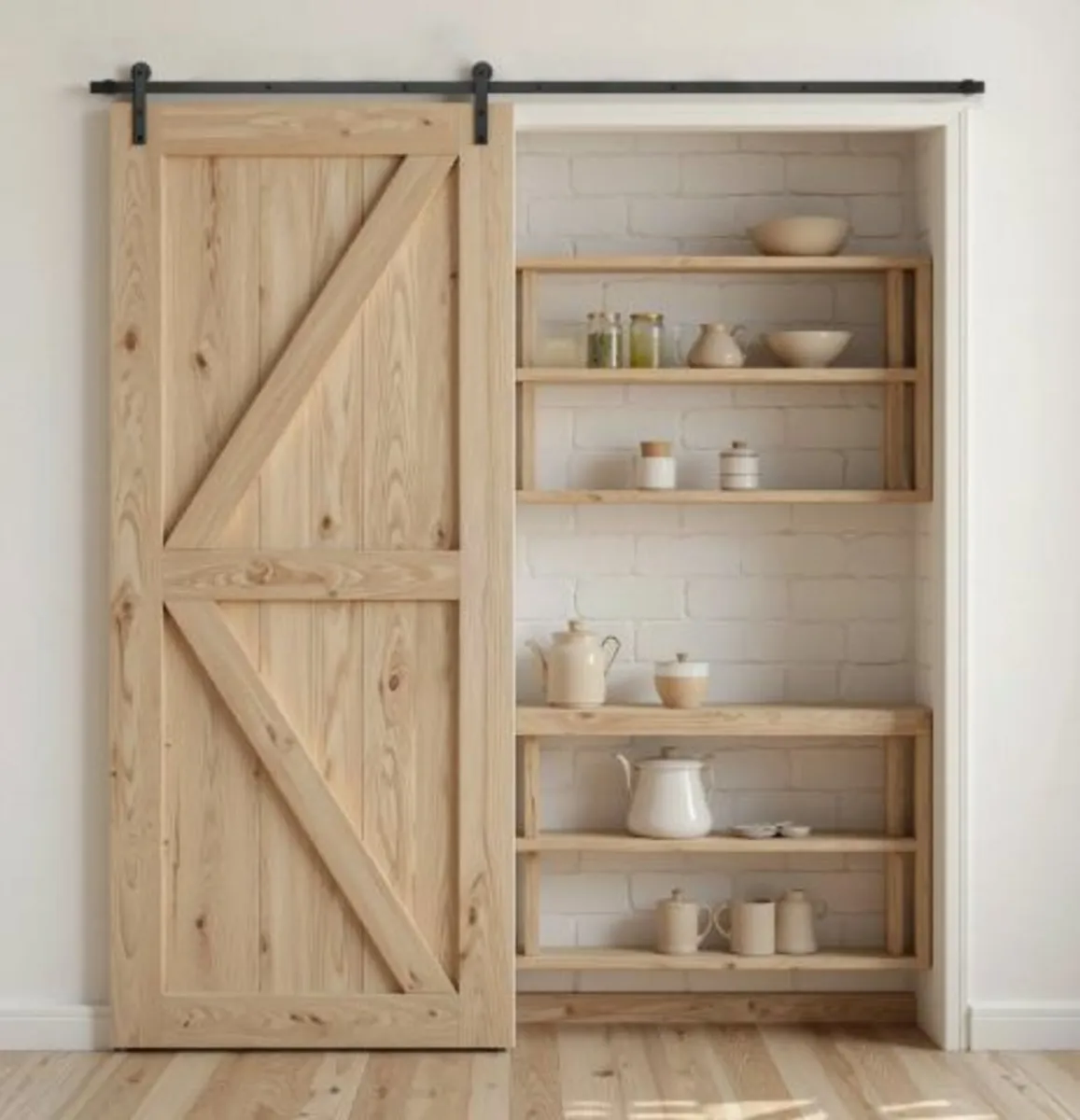 10FT Sliding Barn Door Hardware Kit,330 LBS Weight - Image 3