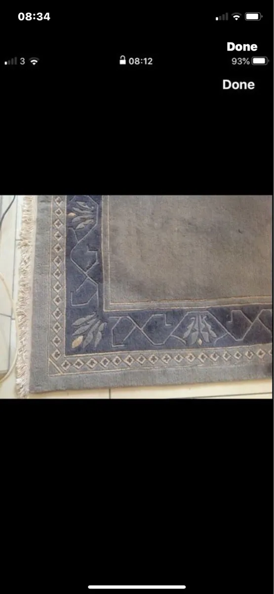 Hand Made Nepalese Large Floor Rug - Image 3