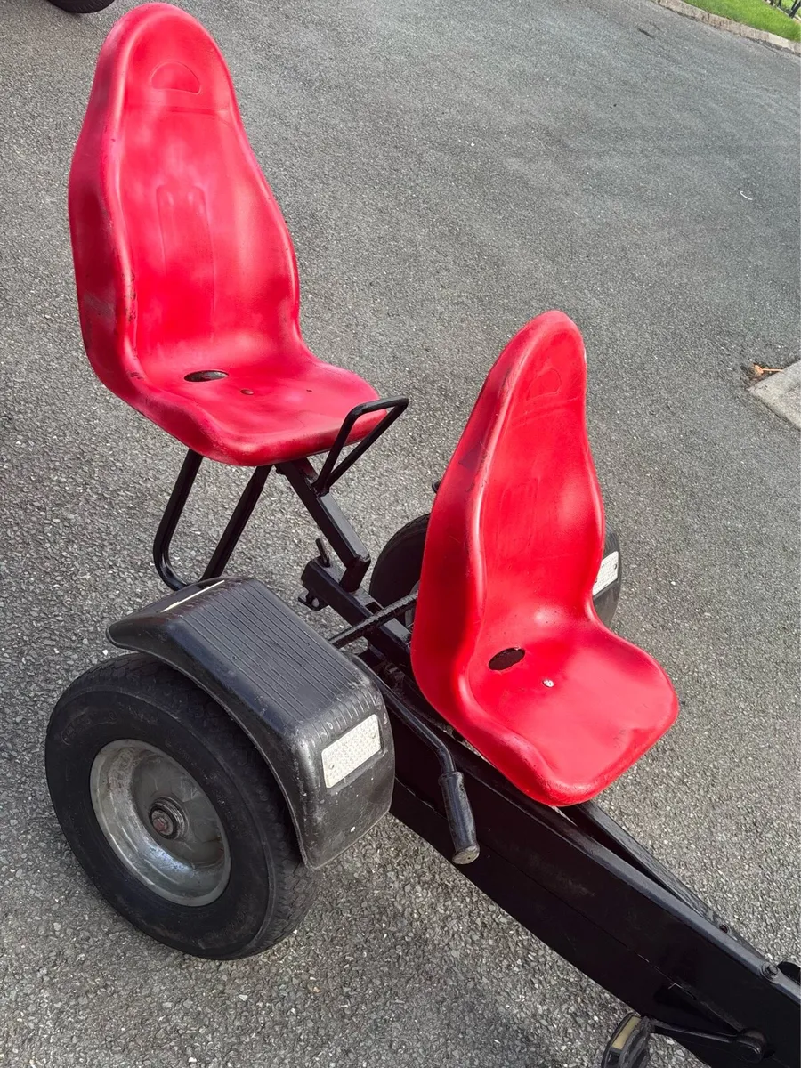Berg go cart with 2 seater trailer for 3 - Image 2