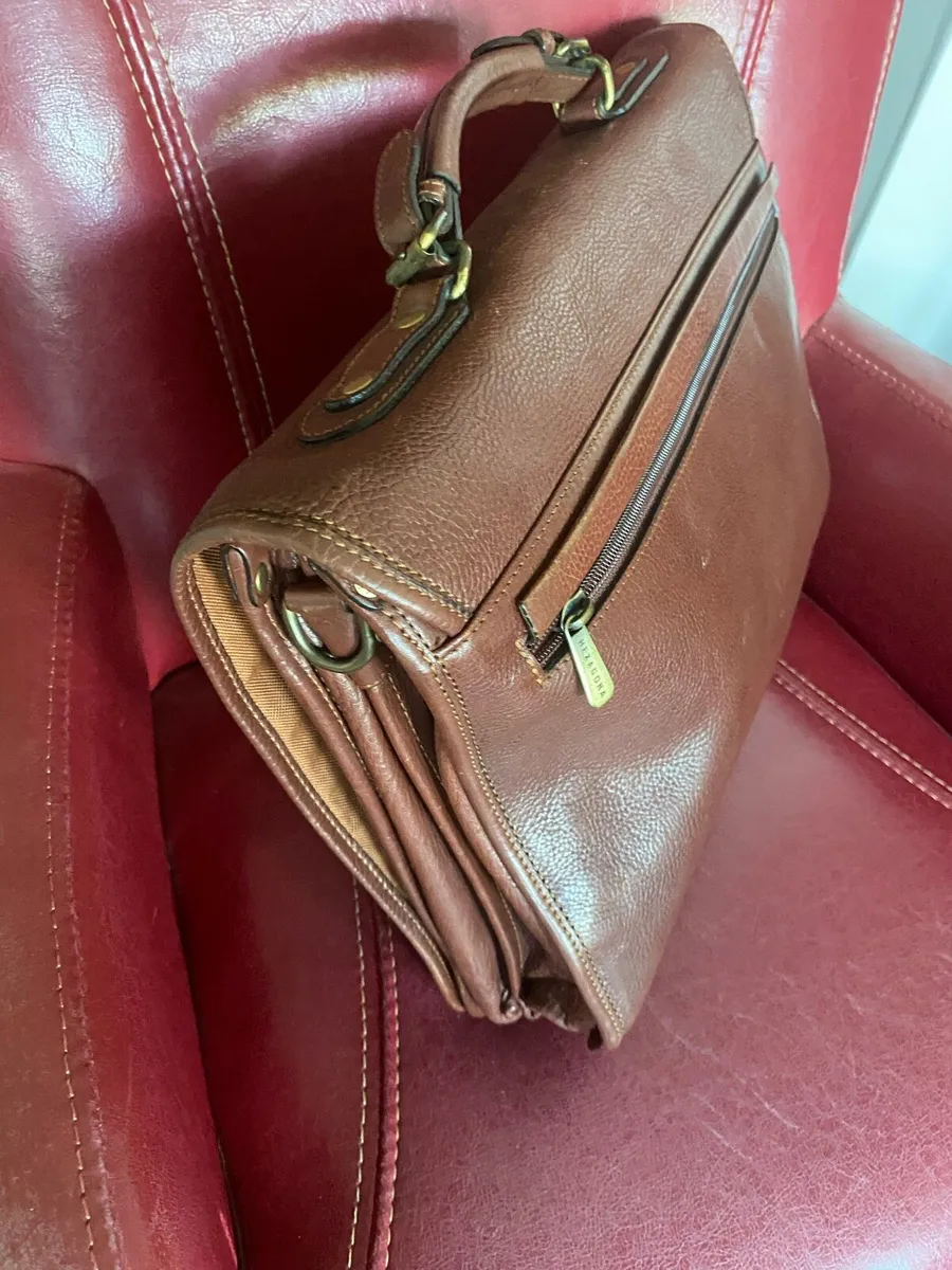 Quality Hexagona Leather Briefcase - Image 4