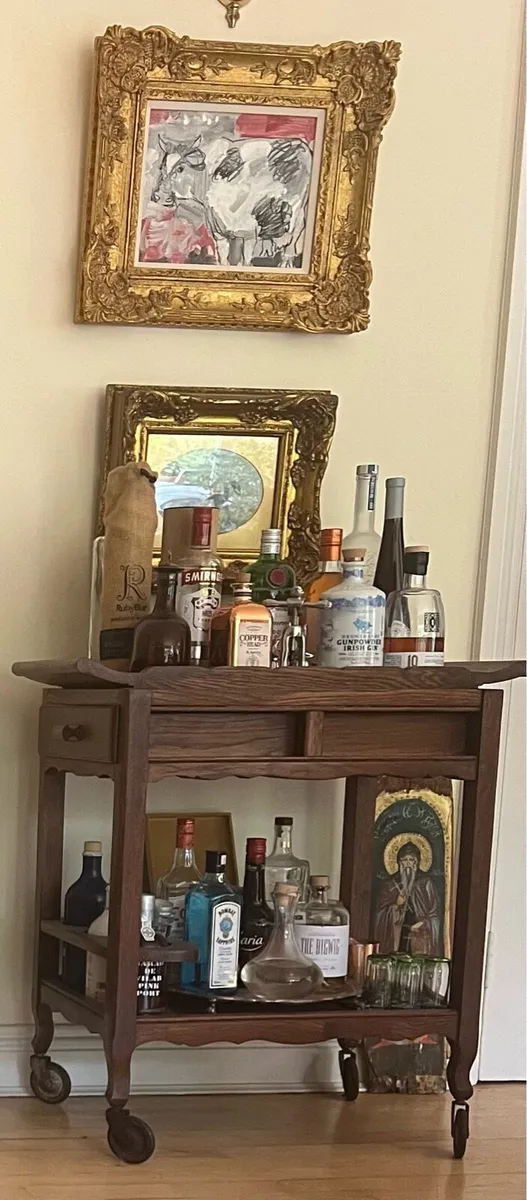 Mid century drinks trolley - Image 3