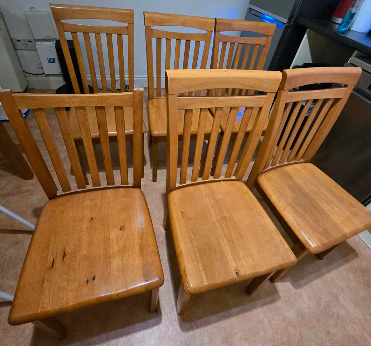 6 Wooden Chairs - Free to Collect - Image 3