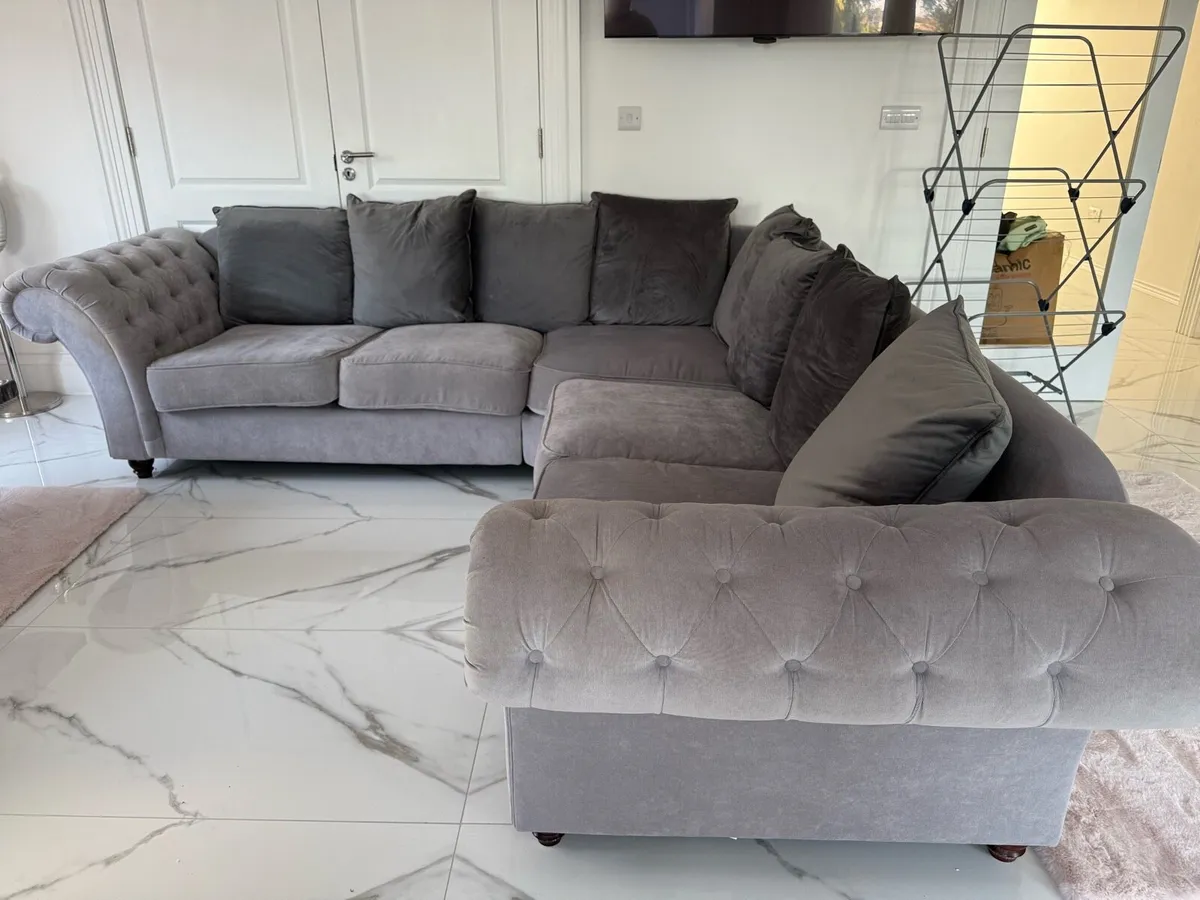 grey couch for sale Limerick - Image 1