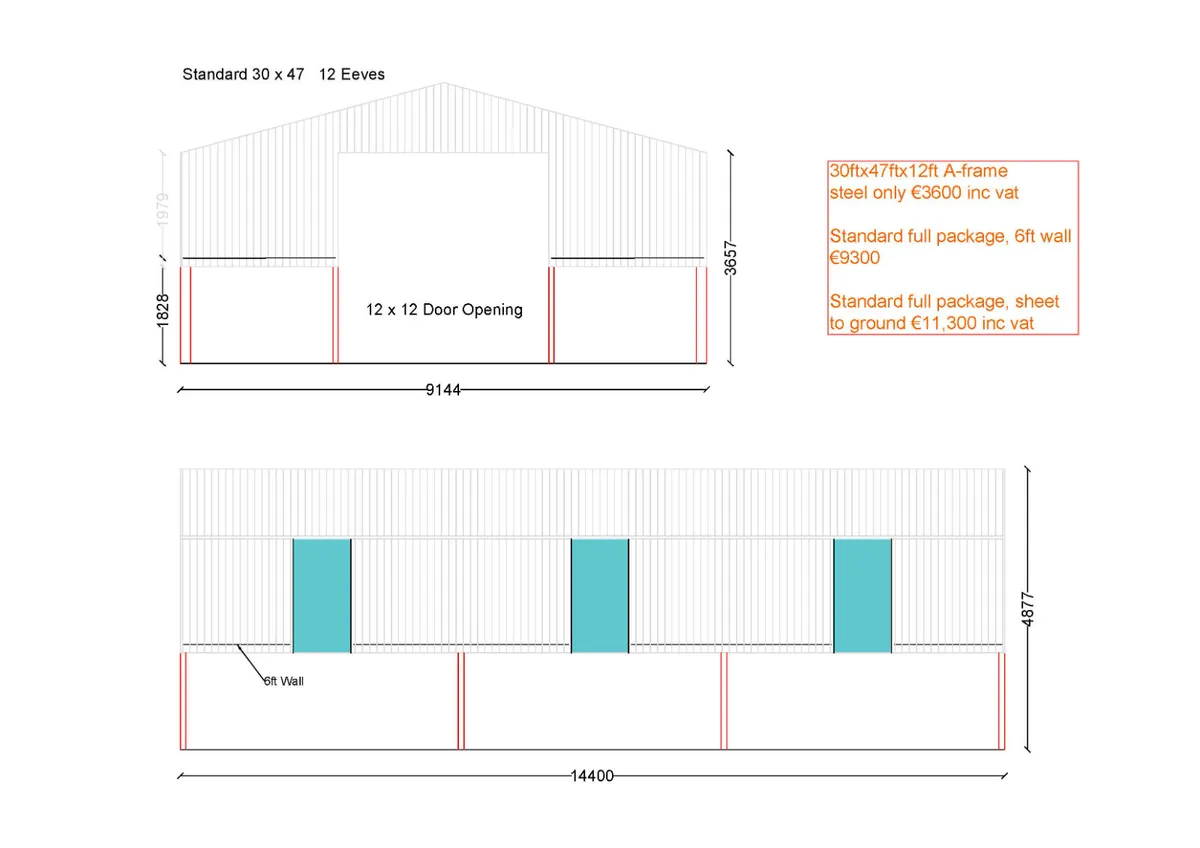Shed Rsj Kit 20ftx32ftx10ft - Image 3