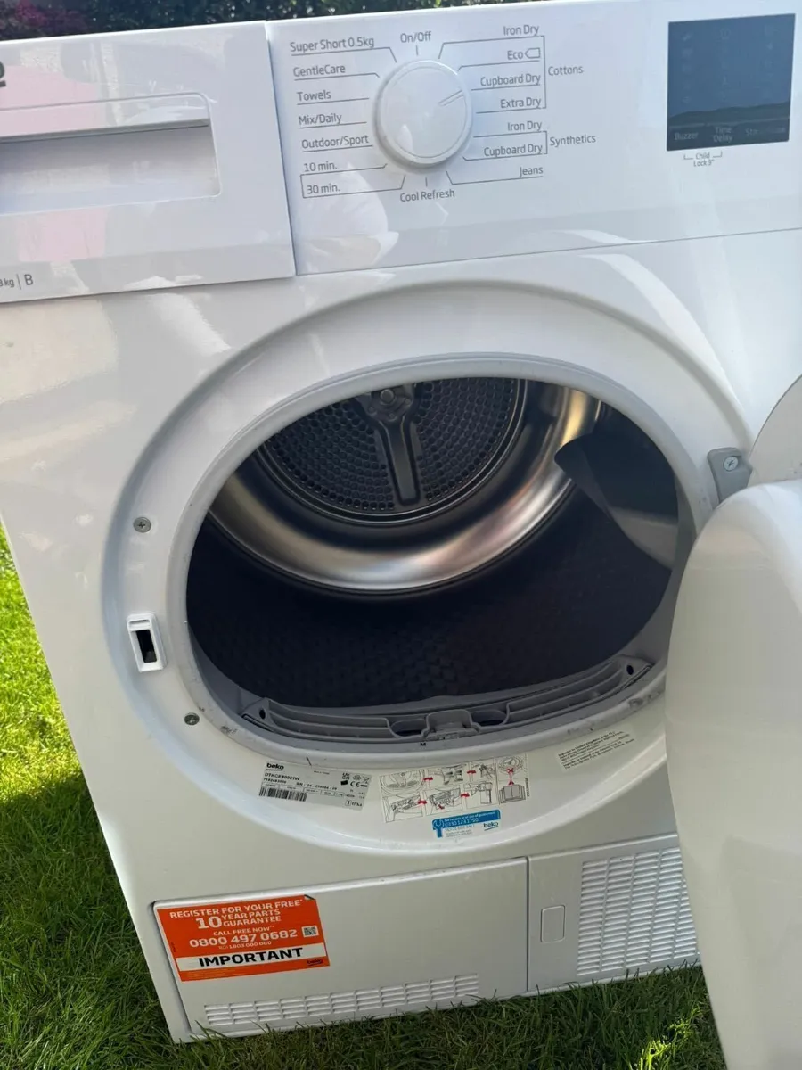 BEKO DTKCE80021W 8 kg Condenser Tumble Dryer White - Image 3