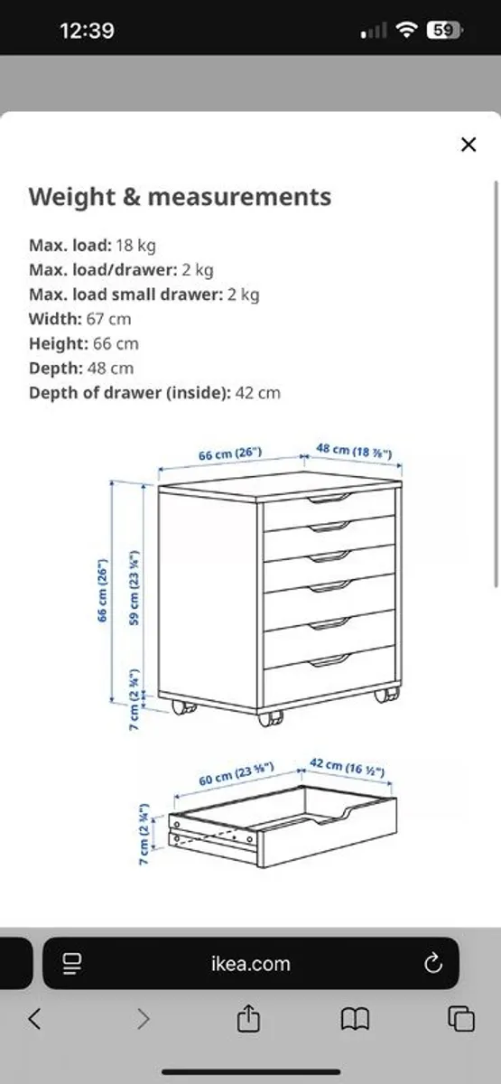 IKEA Alex Drawers - Image 4