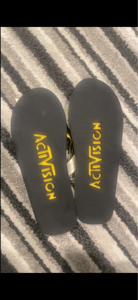 Yellow & Black Activision Sandals - Image 2