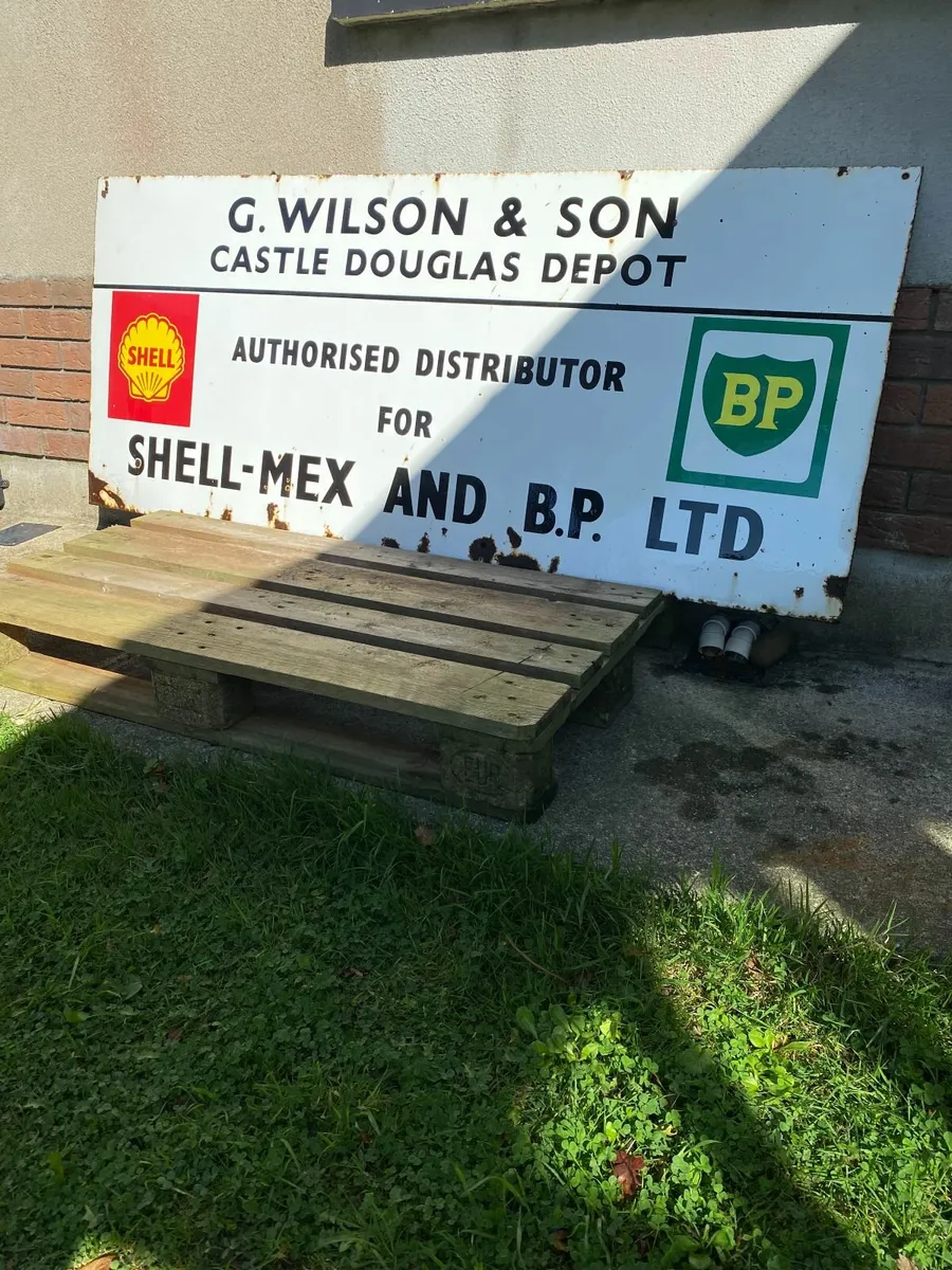 c1960s Shell-Mex B.P Limited Enamel sign DELIVERY - Image 2