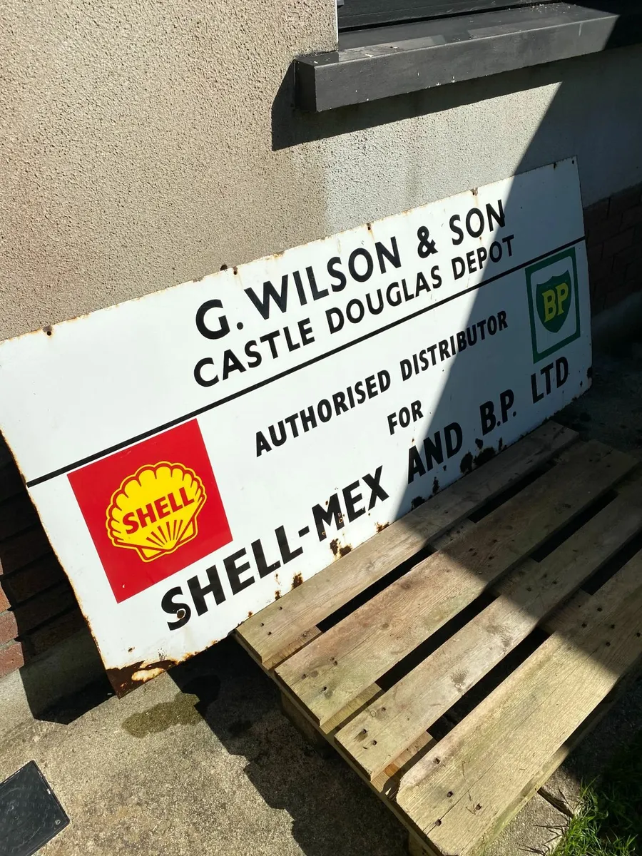 c1960s Shell-Mex B.P Limited Enamel sign DELIVERY - Image 1