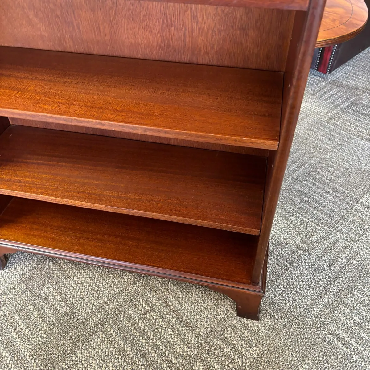 Mahogany open bookcase with two drawers. Fabulous - Image 2