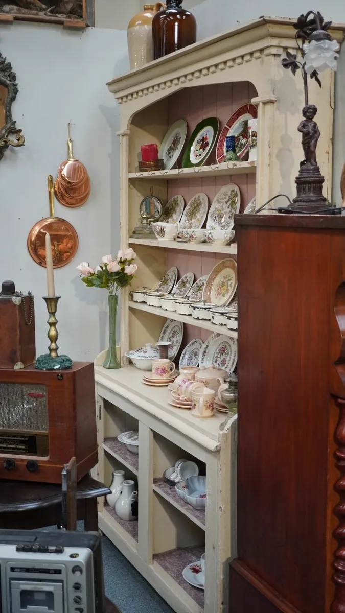 Antique Distressed Kitchen Dresser - Image 2