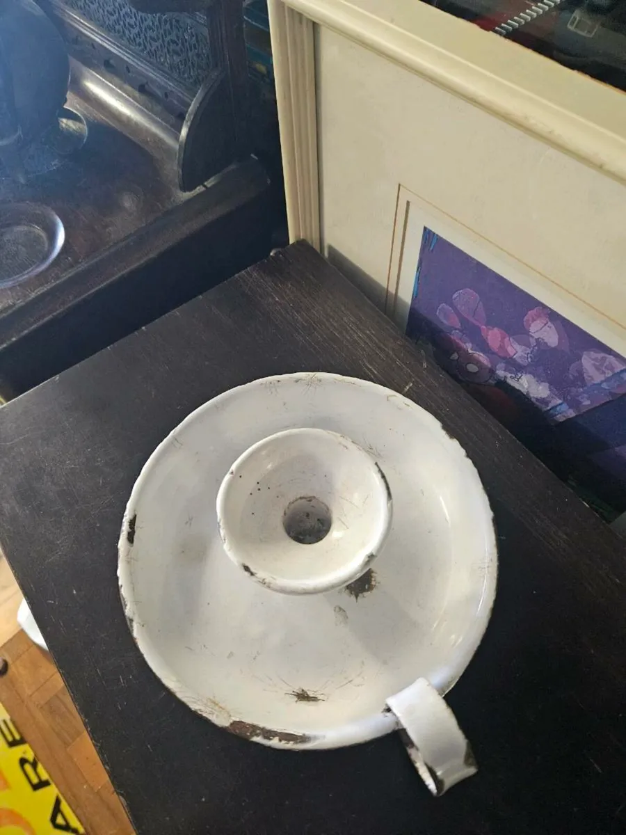 Vintage Enameled Candle Holder - Image 3