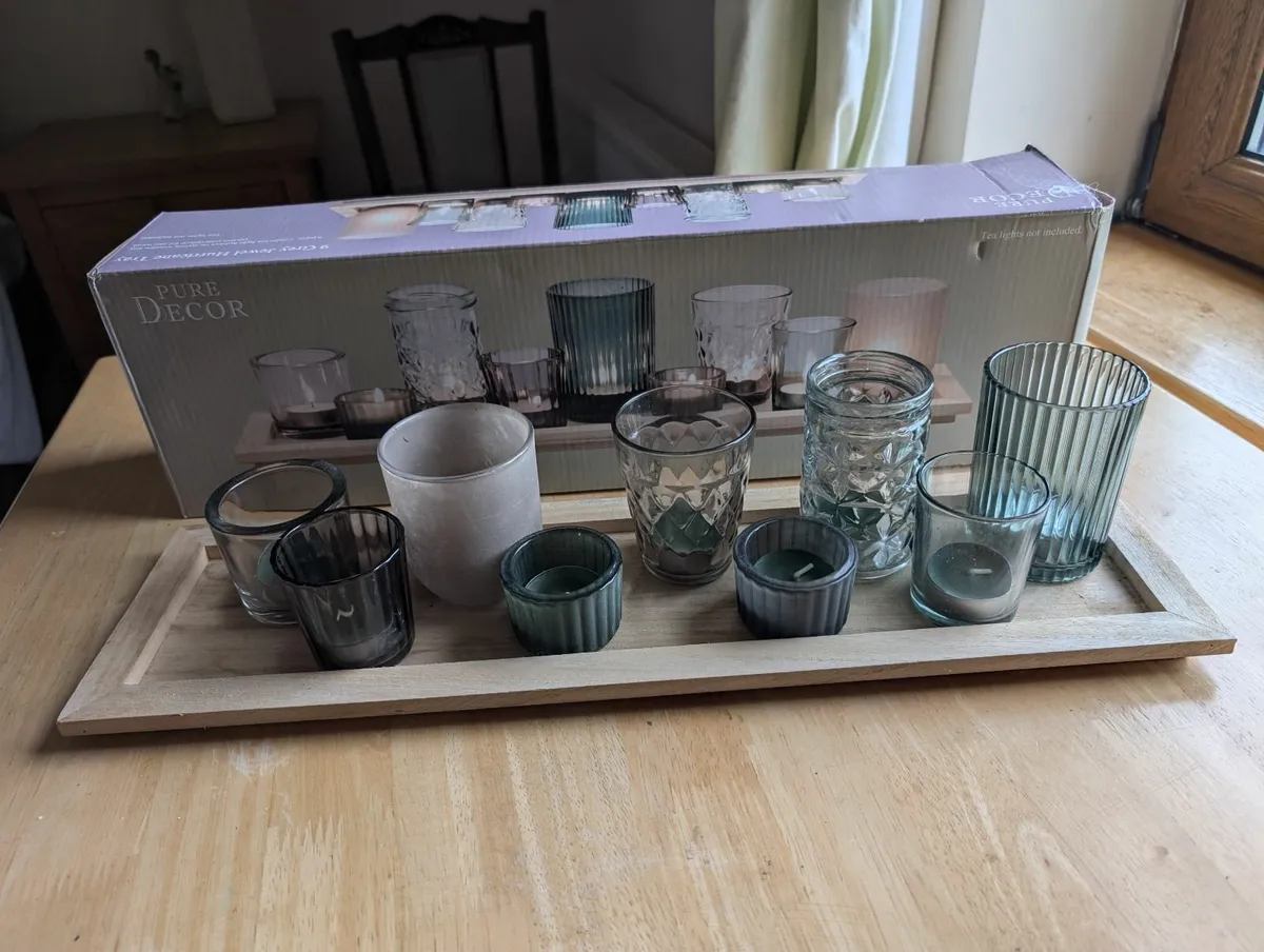Candle holder & candles - Image 1