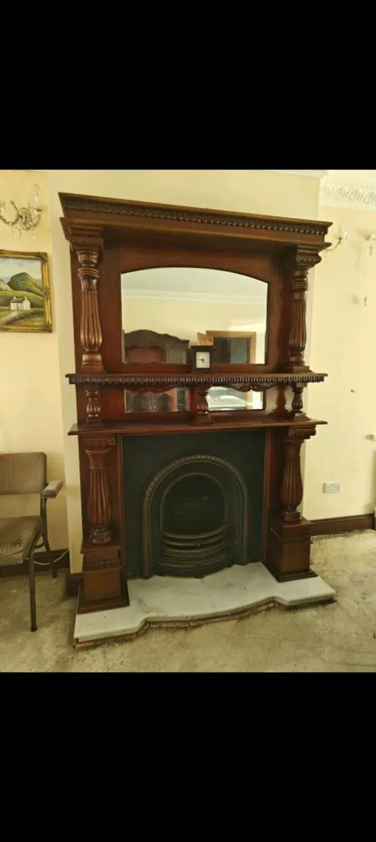 Mahogany fireplace - Image 1