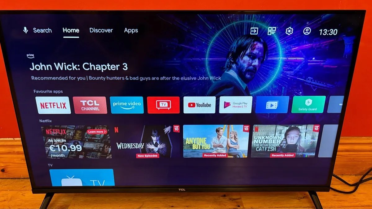32” TCL Android Smart frameless TV - Image 1