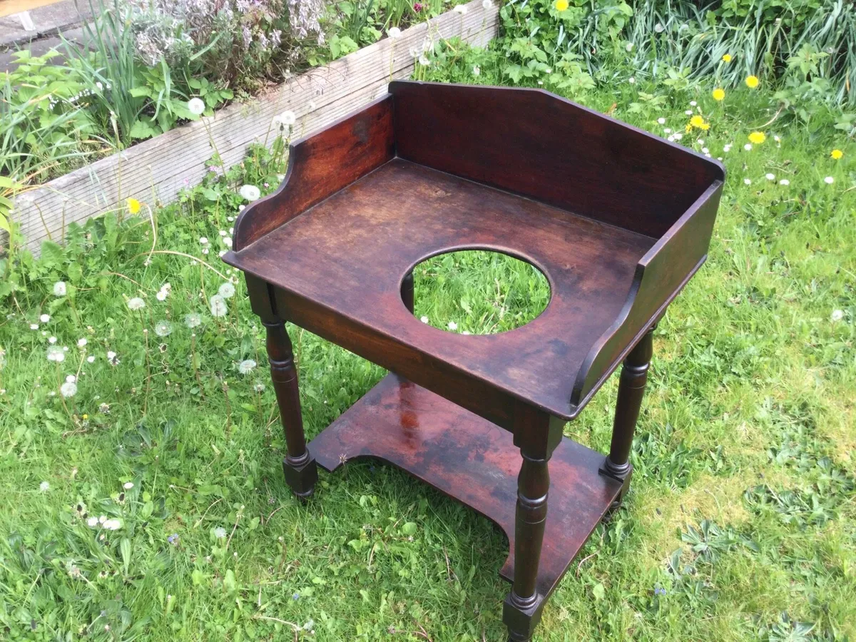 Antique Mahogany Washstand - Image 2