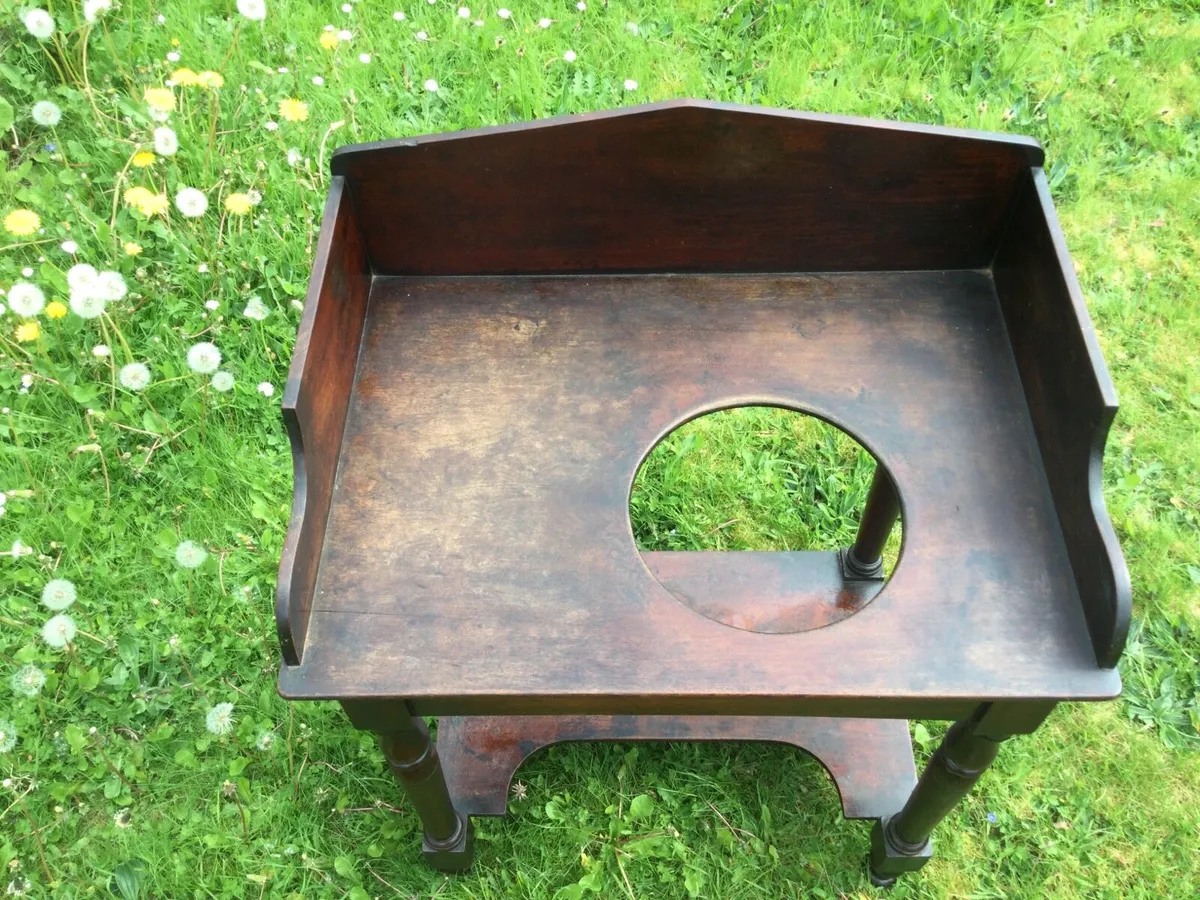 Antique Mahogany Washstand - Image 3