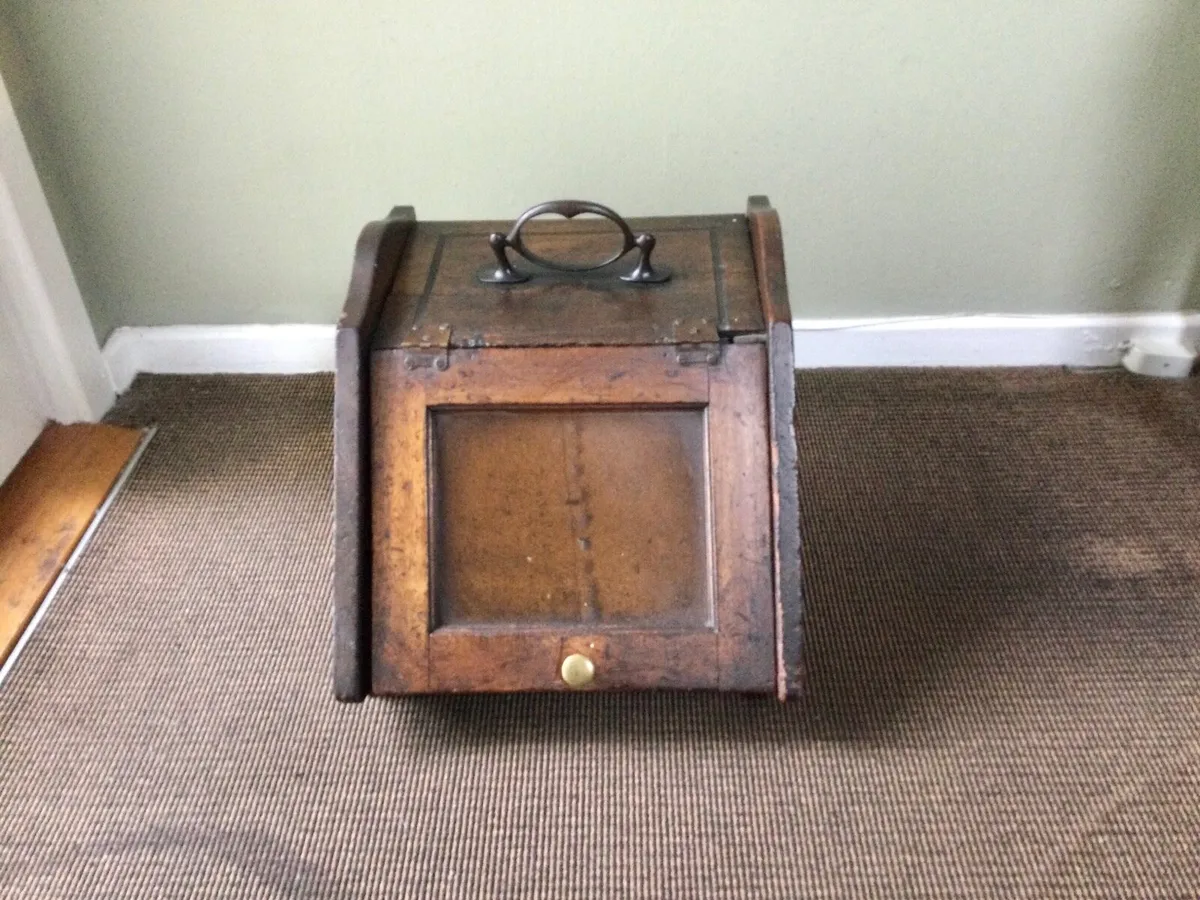 Antique Edwardian Coal Box - Image 1