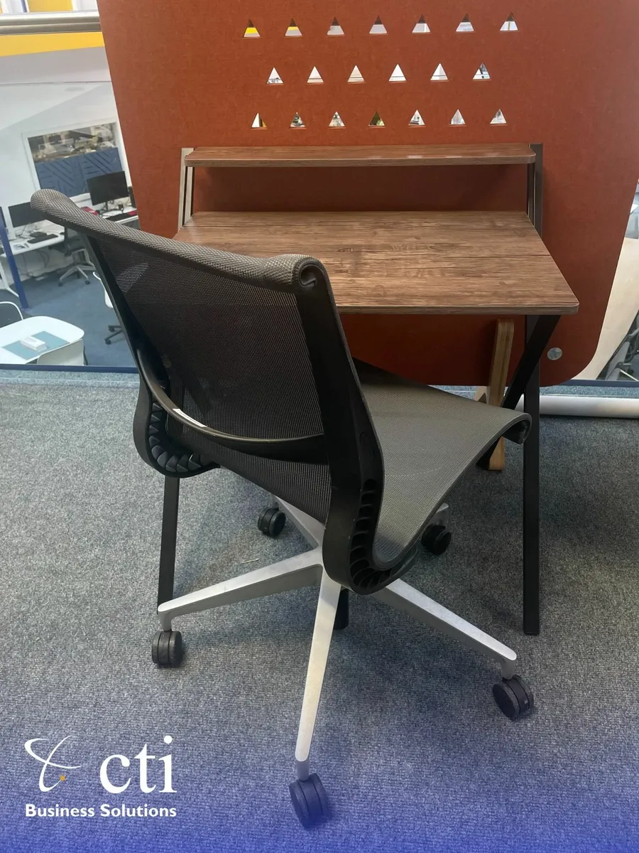Home Office Desk & Herman Miller Setu Chair Bundle - Image 2
