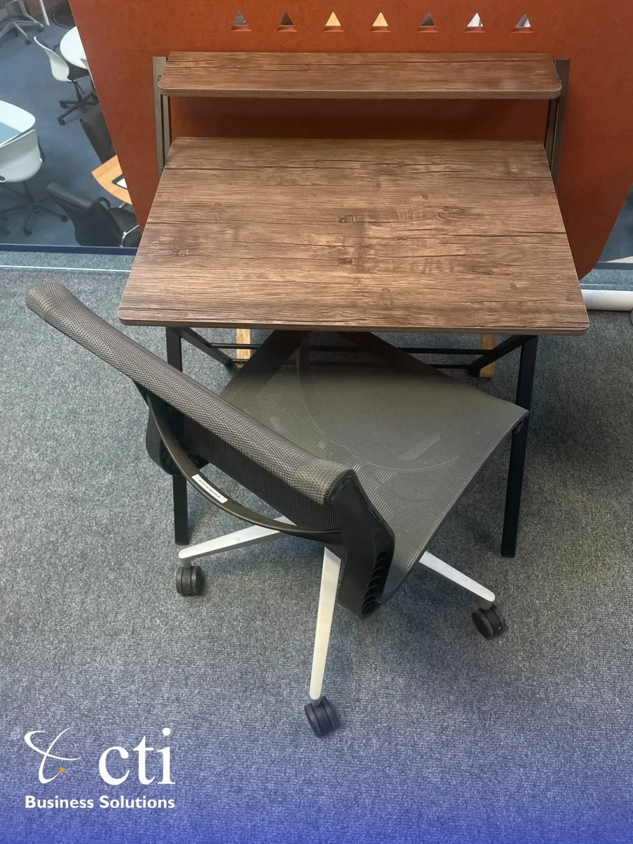 Home Office Desk & Herman Miller Setu Chair Bundle - Image 1