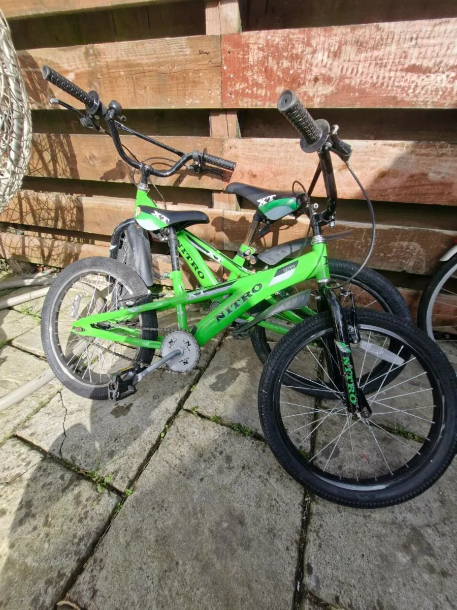 Two boys bikes