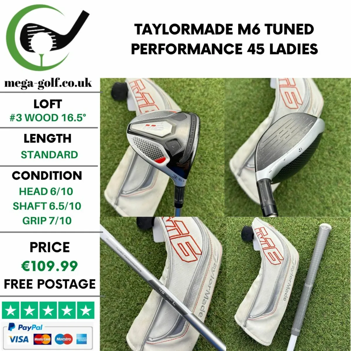 Taylormade M6 #3 Wood 16.5° / Ladies - Image 1