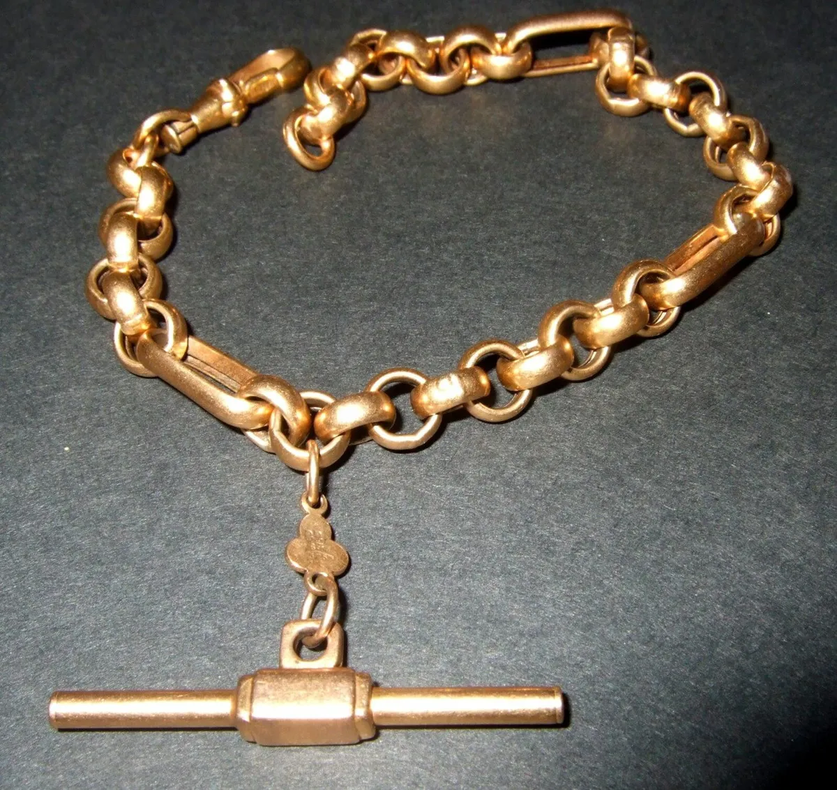 Vintage 9ct Gold Unisex 'Albert' Bracelet - Image 3