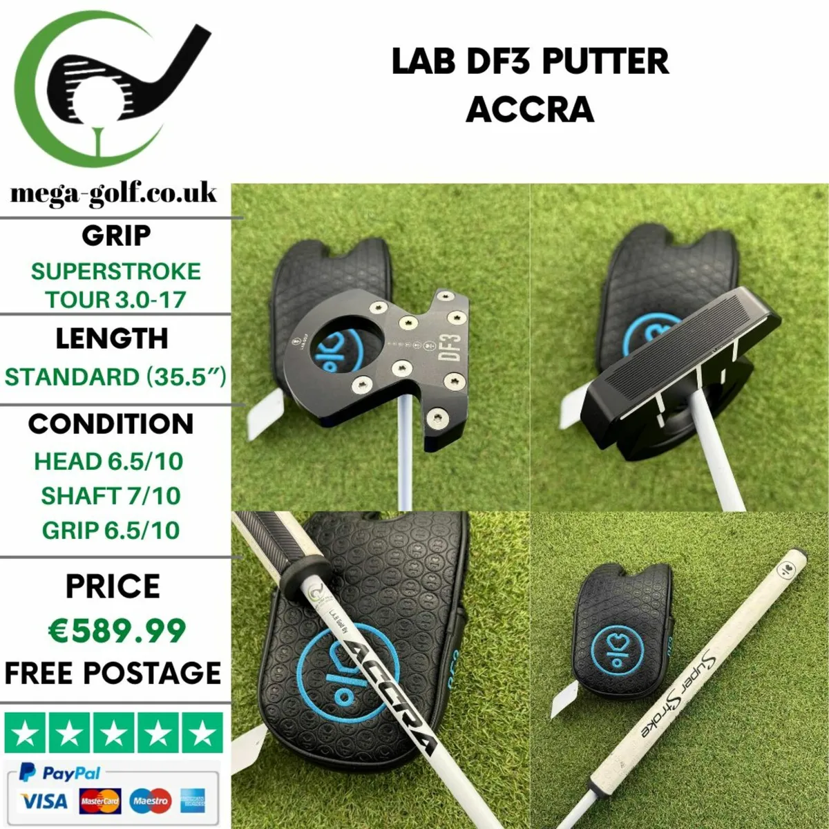 Lab Df3 Putter / 35.5″ / Accra - Image 1