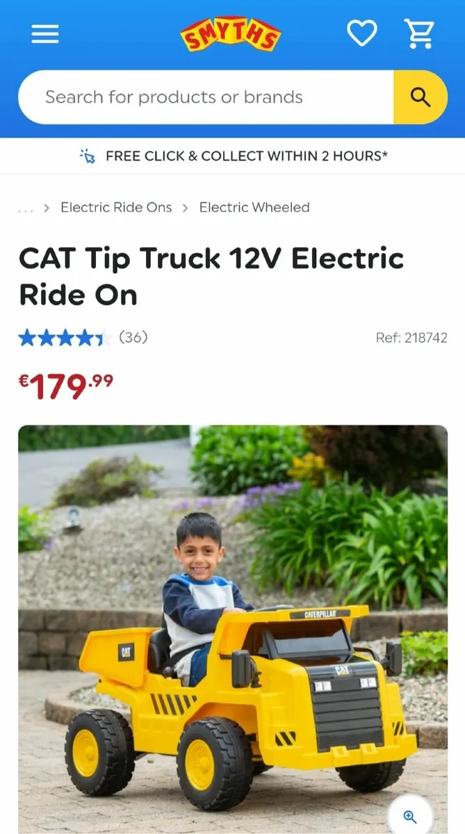 Kids Electric Caterpillar Dump Truck - Image 1