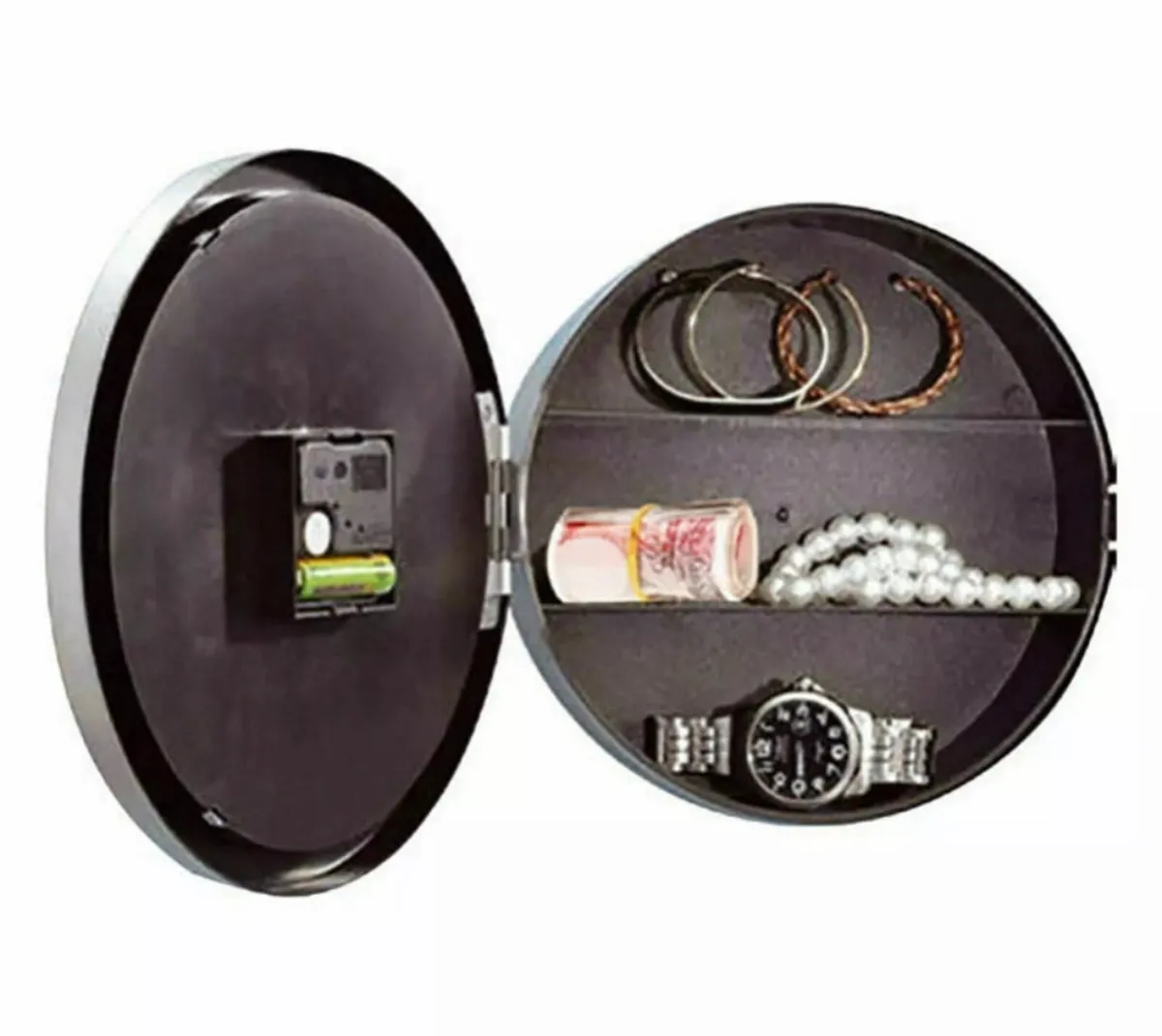 Secret Wall Clock Safe With Hidden Compartment NEW - Image 4