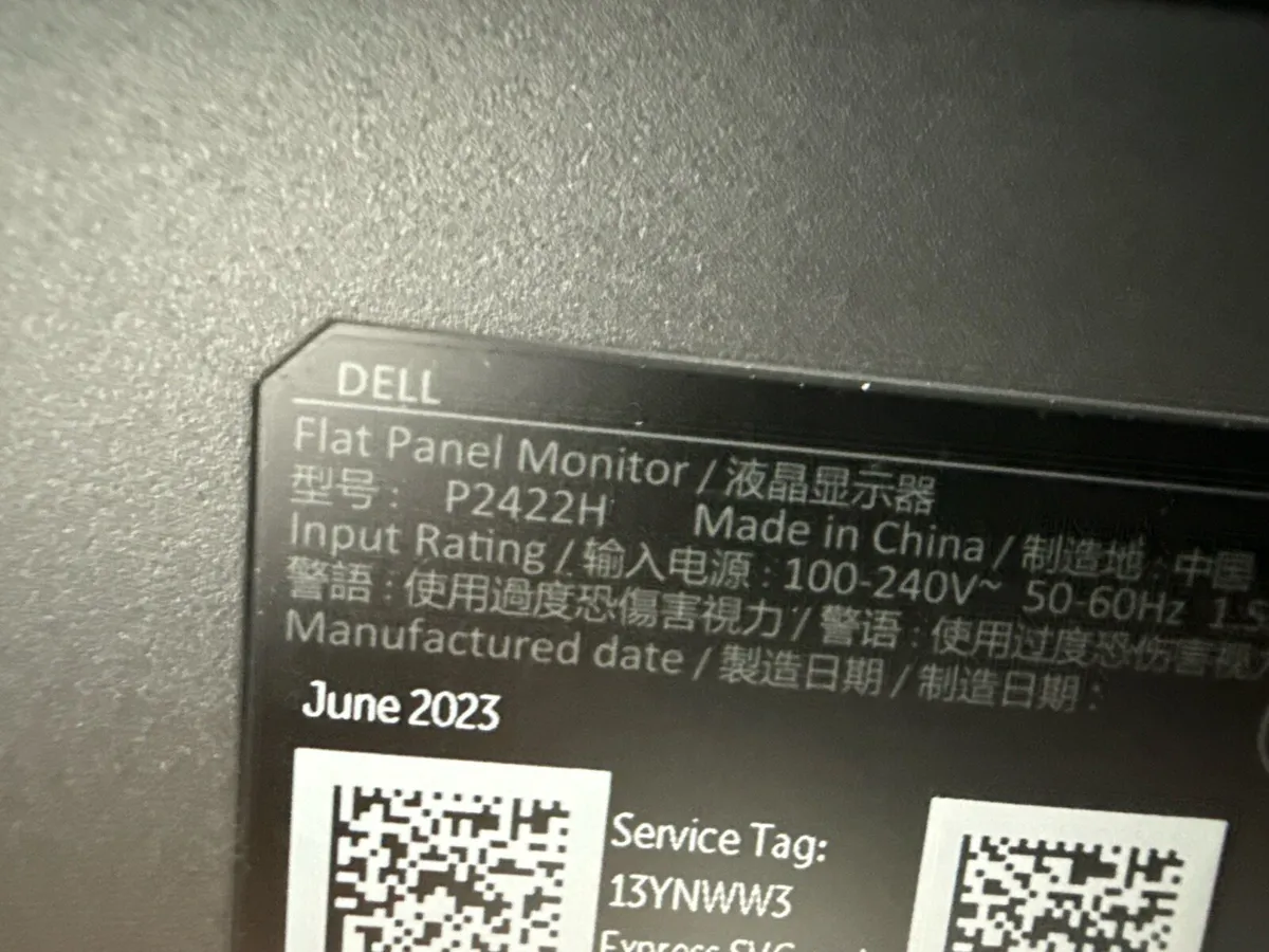 Dell 24” Monitor – P2422H - Image 3