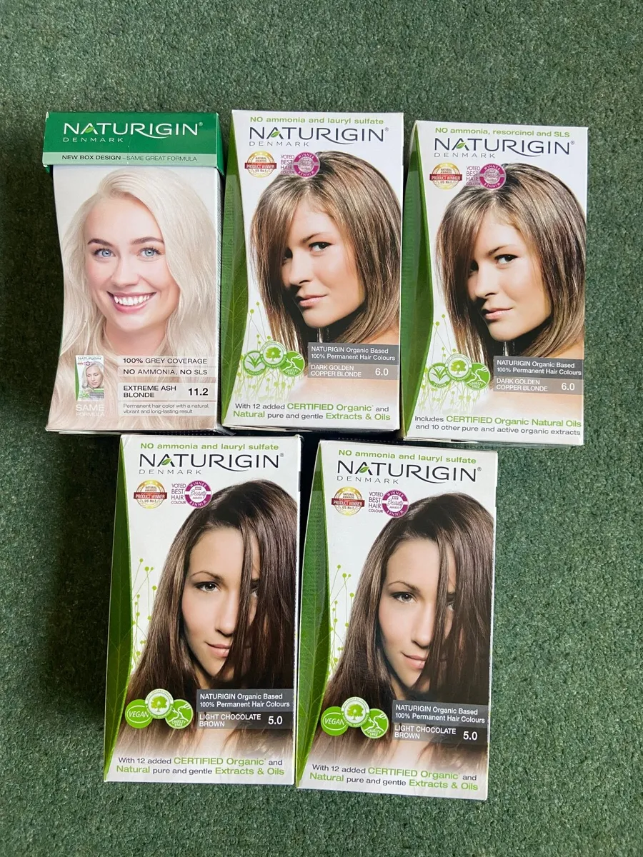 5 x Organic Hair Dye half price €7 EACH